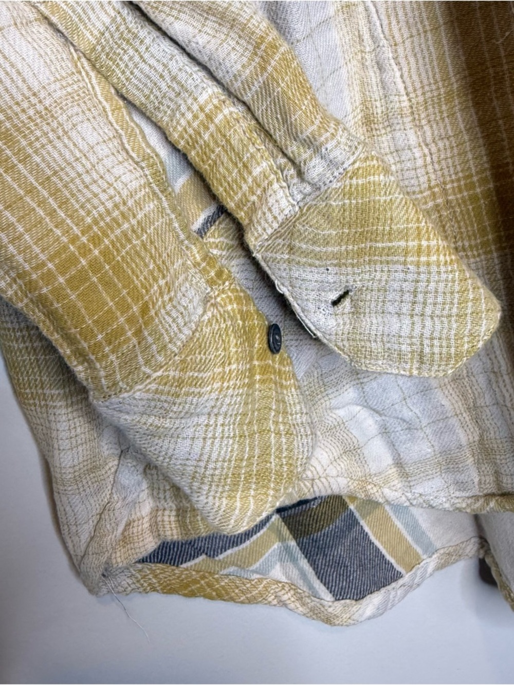 Free People Double Dip Flannel Button Down Top - Picture 4 of 10